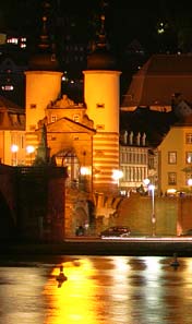 Heidelberg Schloßansicht bei Nacht